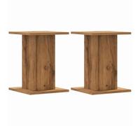 vidaXL Support de plantes en bois d'ingénierie Chêne artisanal 30x30x40 cm 60 kg surface stable