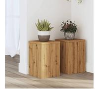 Vidaxl Supports Pour Plantes 2 Pcs Chêne Artisanal Bois D'ingénierie