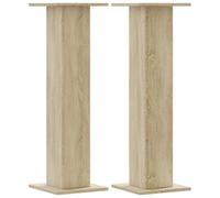 vidaXL Supports pour plantes 2 pcs chêne sonoma bois d'ingénierie