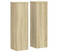 vidaXL Supports pour plantes 2 pièces Chêne Sonoma en bois d'ingénierie