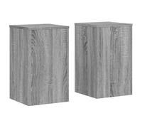vidaXL – Supports pour plantes 2 pcs 852920 – Gris Sonoma, bois d'ingénierie