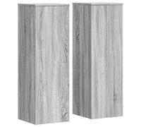 vidaXL Supports pour plantes 2 pcs Sonoma gris bois d'ingénierie 3307887