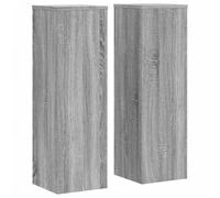 vidaXL Supports pour plantes 2 pcs Sonoma gris bois d'ingénierie modèle 852947