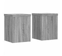 vidaXL Supports pour plantes 2 pcs Sonoma gris bois d'ingénierie pour intérieur
