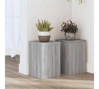 vidaXL Supports pour plantes 852902 - 2 pcs sonoma gris, bois d'ingénierie