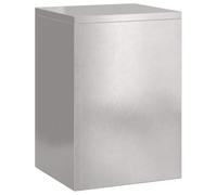 vidaXL Supports pour Plantes 3 pcs Argent 24 x 24 x 75 cm, Support de Plantes Minimaliste en métal, déco extérieure Durable pour Jardin et terrasse