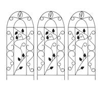 3x Supports pour Plantes Grimpantes Fer Rosier Jardin Patio Extérieur vidaXL