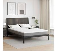 VIDAXL Sur-matelas coco 140 x 190 cm - 5 cm, tissu jacquard blanc, très ferme