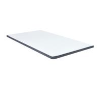 vidaXL Protège-matelas surmatelas tapissier lavable confortable doux blanc et gris foncé 288213