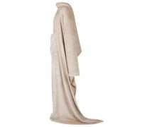 Vidaxl Sweat À Capuche Couverture Beige Flanelle