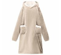 Vidaxl Sweat À Capuche Couverture Beige M Polaire Et Flanelle