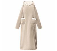 Vidaxl Sweat À Capuche Couverture Beige Xl Polaire Et Flanelle