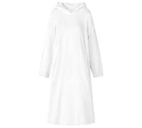 vidaXL Sweat à capuche couverture Blanc l Flanelle