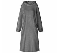 Vidaxl Sweat À Capuche Couverture Gris Foncé M Flanelle