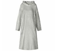 vidaXL Sweat à capuche couverture Gris s Flanelle