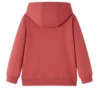 vidaXL Sweat à capuche enfant rouge foncé 104