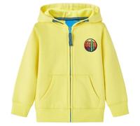 vidaXL Sweat-Shirt à Capuche et Fermeture Éclair pour Enfants Vêtement Jaune Clair 128