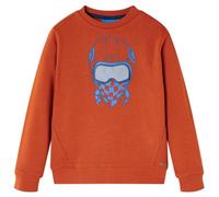 vidaXL Sweat-Shirt pour Enfants Vêtement Manches Longues Tout-Petits Rouillé Clair 140