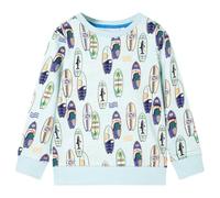 vidaXL Sweatshirt pour enfants Col rond Tout-petits Mélange Bleu pâle 140