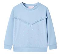 vidaXL Sweatshirt pour Enfants Vêtement Manches Longues Col Rond Tout-Petits Bleu 104