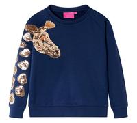 vidaXL Sweatshirt pour Enfants Vêtement Tout-Petits Girafe à Paillettes Bleu Marine 104
