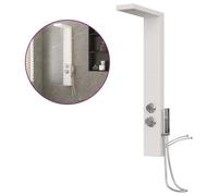 vidaXL Système de panneau de douche Aluminium Blanc