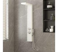 Panneau de douche - VIDAXL - Mitigeur thermostatique - Aluminium - Chromé - Douchette incluse