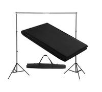 vidaXL Système de support de toile de fond 300 x 300 cm Noir