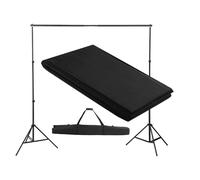 vidaXL Système de support de toile de fond 300 x 300 cm Noir