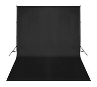 vidaXL Système de support de toile de fond 500 x 300 cm Noir