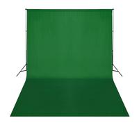 vidaXL Système de support de toile de fond 500 x 300 cm Vert