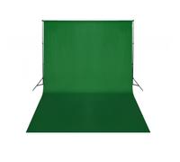vidaXL Support de toile de fond Studio photo 500 x 300 cm Vert