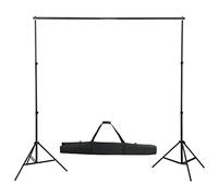 vidaXL Système de toile de fond télescopique 155-300 cm Support de fond studio