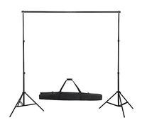 vidaXL Système de Toile de Fond Télescopique 155-300 cm Support de Fond Studio