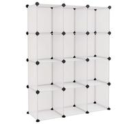 Vidaxl Cubes De Rangement 12 Pcs Transparent Pp
