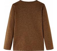 vidaXL T-shirt à manches longues pour enfants Cognac Melange 92