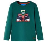 vidaXL T-Shirt Enfant à Manches Longues Vert 128
