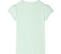 vidaXL T-shirt enfant manches papillon vert tendre 128