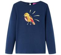 vidaXL T-Shirt Enfants à Manches Longues Bleu Marine 104, t-Shirt à Manches Longues pour Enfants, t-Shirt à Manches Longues Enfants, t-Shirt à Manches Longues pour Filles