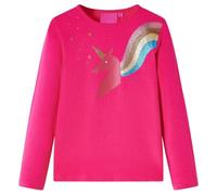 vidaXL T-Shirt Enfants à Manches Longues Rose Vif 104