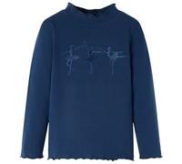 vidaXL T-Shirt Enfants à Manches Longues Vêtement Tout-Petit Ballerines Bleu Marine 104