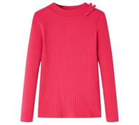 vidaXL T-Shirt Enfants à Manches Longues Vêtement Tout-Petit Garçon Fille Rose Vif 104