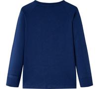 vidaXL T-shirt manches longues enfant bleu marine 116