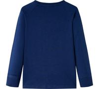 vidaXL T-shirt manches longues enfant bleu marine 128