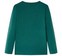 vidaXL T-shirt manches longues enfant vert 140