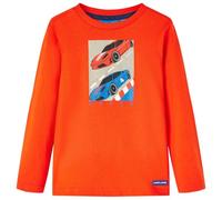 vidaXL T-Shirt pour Enfant à Manches Longues, Vêtement pour Garçons et Filles, T-Shirt pour Tout-Petits 7-8 Ans, Imprimé Voiture de Course 128