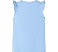 vidaXL T-shirt pour enfants avec manches à volants bleu clair 128