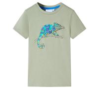 vidaXL T-shirt pour enfants manches courtes tout-petits Kaki clair 104