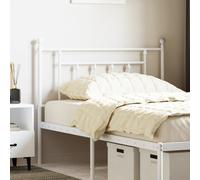 vidaXL T¿ºte de lit m¿¿tal blanc 100 cm