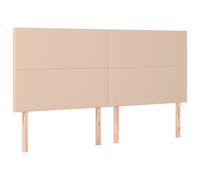 Vidaxl T?Tes De Lit 4 Pcs Cappuccino 80x5x78/88 Cm Similicuir